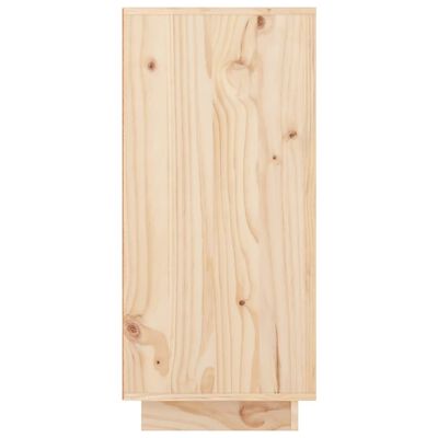 vidaXL Aparador de madera maciza de pino 111x34x75 cm