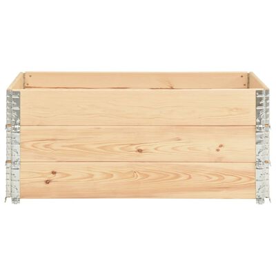 vidaXL Collares de caja de palé 3 uds madera maciza de pino 100x150 cm