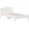 vidaXL Estructura cama sin colch&oacute;n madera maciza pino blanca 100x200cm
