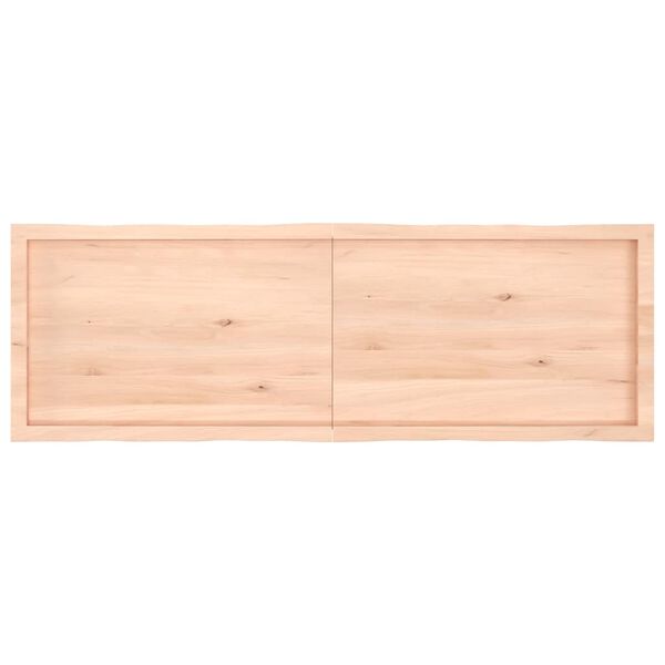 vidaXL Tablero de mesa madera maciza borde natural 160x50x(2-6) cm