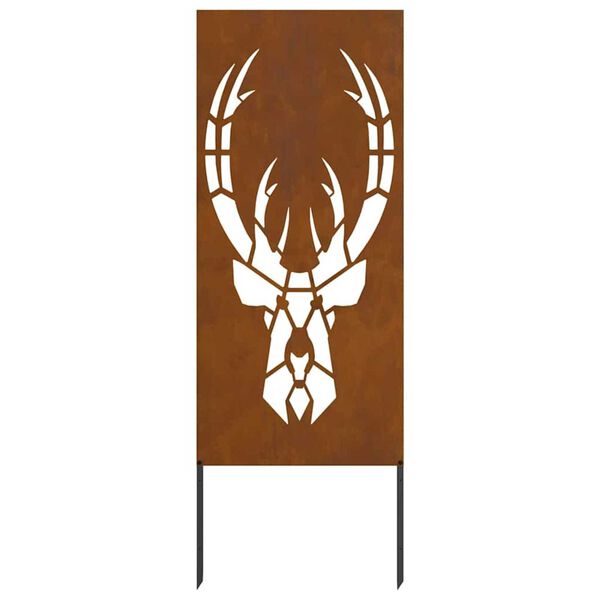 vidaXL Pantalla de Privacidad para Jard&iacute;n Oxidado 50 x 140 cm