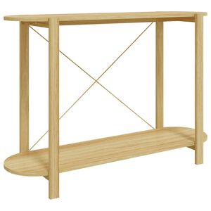 vidaXL Mesa consola de madera contrachapada 110x38x75 cm