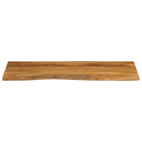 vidaXL Tablero de mesa borde natural madera maciza mango 140x60x2,5 cm