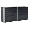 vidaXL Arriate de acero galvanizado gris antracita 160x40x77 cm