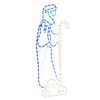 vidaXL Figuras de Navidad de pastor y cordero con 168 LED 102,5x35 cm