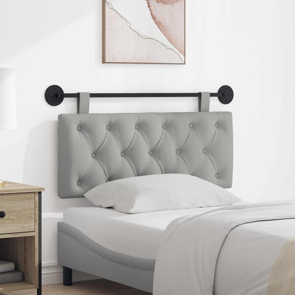 vidaXL Cabecera Colgante Gris Nube 110 x 55 x 7 cm tela