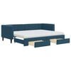 vidaXL Sof&aacute; cama nido con cajones terciopelo azul 80x200 cm