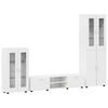 vidaXL Conjunto de mueble de TV FLORIN 3 uds. brillante