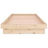 vidaXL Estructura de cama de madera maciza 90x200 cm