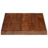 vidaXL Tablero mesa rectangular madera maciza reciclada 80x60x3,8 cm