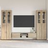 vidaXL Conjunto de mueble de TV Roble Sonoma Madera de ingenier&iacute;a