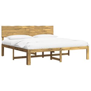 vidaXL Cama doble con cabecero ROSTOCK Blanco 180 x 200 cm
