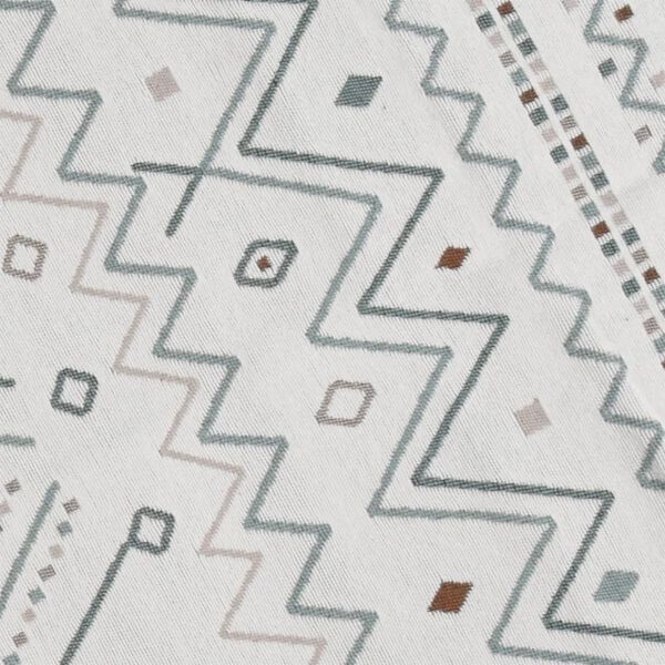 vidaXL Alfombra de algod&oacute;n beige y azul 100x200 cm