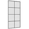 vidaXL Puerta corredera set herrajes vidrio ESG aluminio 102,5x205 cm
