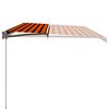 vidaXL Toldo manual retr&aacute;ctil naranja y marr&oacute;n 600x300 cm