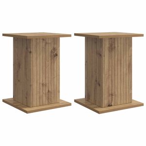 vidaXL Soporte de plantas 2 pcs Roble Artesanal 30,5 x 30 x 43 cm