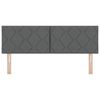 vidaXL Cabecero con cabecera Gris oscuro 144 cm Cuero sint&eacute;tico