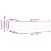 vidaXL Cama tipo Box Spring con colch&oacute;n Azul 200 x 200 cm tela