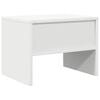vidaXL Mesita de noche madera contrachapada blanco 40x30x30 cm