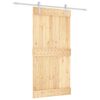 vidaXL Puerta corredera con herrajes madera maciza de pino 100x210 cm