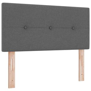 vidaXL Cabecero Ajustable en Altura Gris oscuro 80 cm tela
