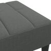 vidaXL Reposapiés de tela gris oscuro 77x55x31 cm