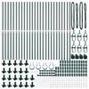 vidaXL Poste de Valla 26 pcs Gris 3,2 x 3,2 x 88,5 cm