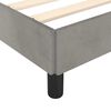 vidaXL Estructura de cama sin colch&oacute;n terciopelo gris claro 100x200 cm