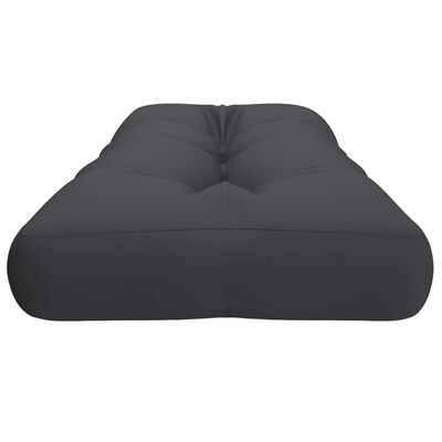 vidaXL Cojín para sofá de palets de tela gris antracita 120x40x12 cm