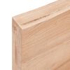 vidaXL Tablero mesa madera tratada borde natural marrón 100x50x(2-6)cm
