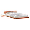 vidaXL Estructura de cama Marr&oacute;n 135 x 190 cm Madera