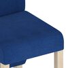 vidaXL Sillas de comedor 4 unidades tela azul