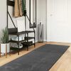 vidaXL Alfombras de &aacute;rea HUARTE Antracita 300 x 80 cm Poli&eacute;ster