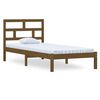 vidaXL Estructura de cama madera maciza de pino marr&oacute;n miel 100x200 cm