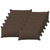 vidaXL Coj&iacute;n con almohada HOUTEN 12 uds. Gris topo Lino Sint&eacute;tico