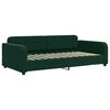 vidaXL Sof&aacute; cama sin colch&oacute;n terciopelo verde oscuro 100x200 cm