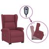 vidaXL Sill&oacute;n elevable tela rojo tinto