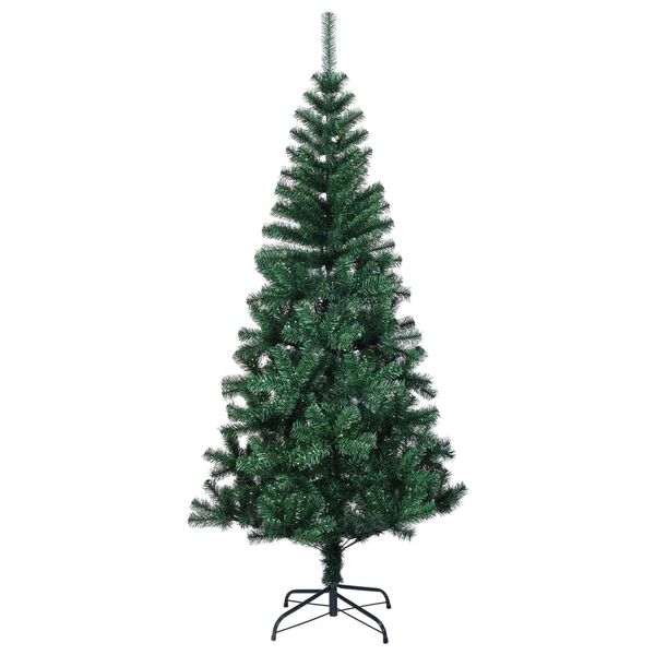 vidaXL &Aacute;rbol de Navidad artificial puntas iridiscentes PVC verde 120cm