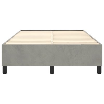 vidaXL Estructura de cama de terciopelo gris claro 120x200 cm