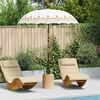 vidaXL Parasol Balinés Crema 185 x 185 x 260 cm Algodón