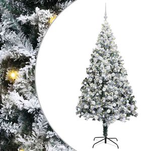 vidaXL &Aacute;rbol de Navidad artificial 180 cm PVC y Acero y Pl&aacute;stico