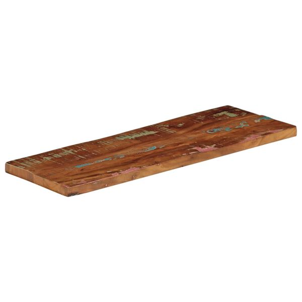 vidaXL Tablero mesa rectangular madera maciza reciclada 90x30x3,8 cm