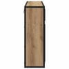 vidaXL Estante de pared con estante Roble artesanal 65 x 20 x 60 cm