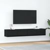 vidaXL Muebles de TV 2 uds Roble Negro 80x31x25,5 cm Madera ingenier&iacute;a