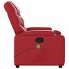 vidaXL Sill&oacute;n de masaje reclinable cuero sint&eacute;tico rojo