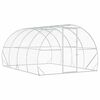 vidaXL Gallinero Plateado 400 x 300 x 200 cm Acero Galvanizado