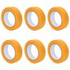 vidaXL Cintas de Enmascarar para Pintores 6 uds. Amarillo 25mm x 50m