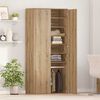 vidaXL Highboard Roble artisan 80 x 39 x 178 cm Madera contrachapada