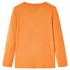 Camiseta infantil de manga larga naranja oscuro 128