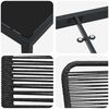 vidaXL Conjunto de Comedor de Jard&iacute;n 5 pcs Negro